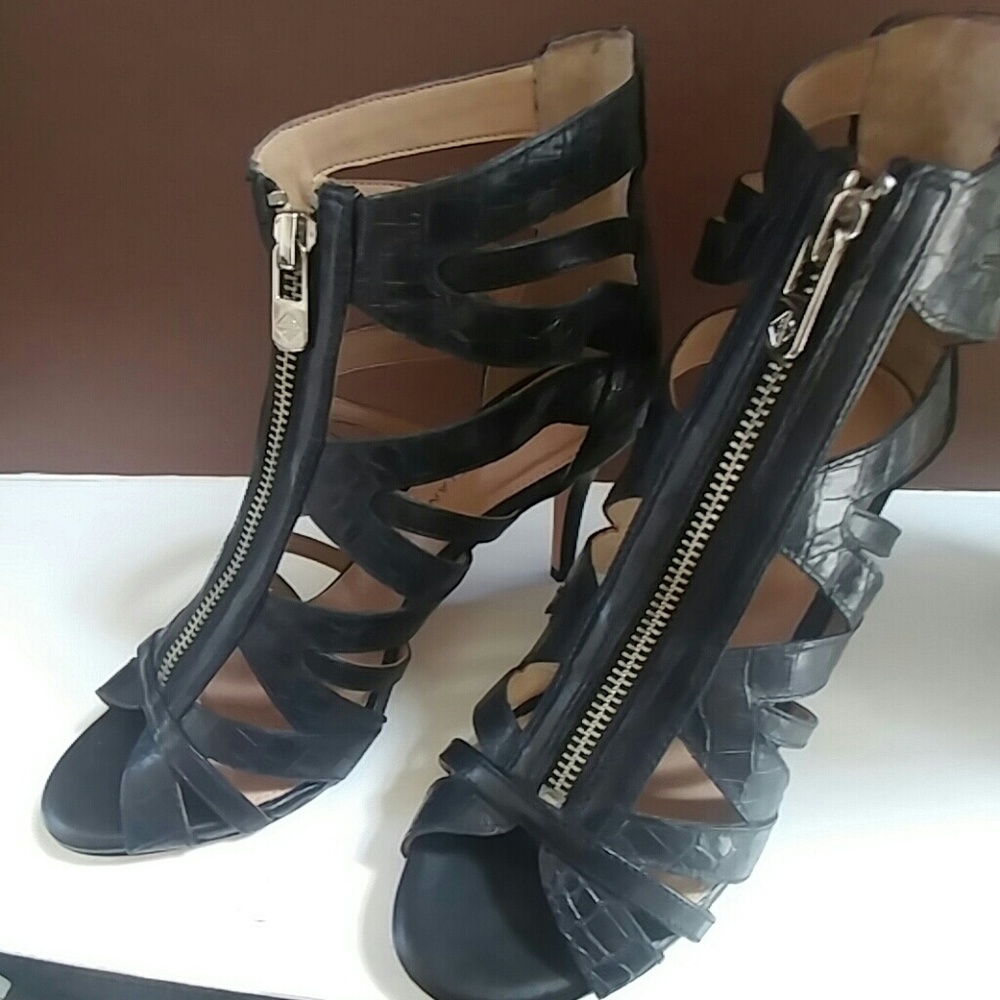 Black Sling Back Heels